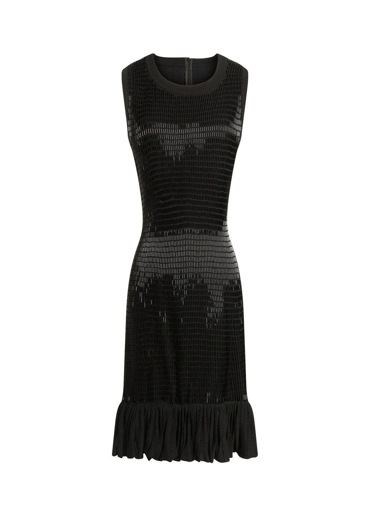 Ruffled Maxi Dress - Black