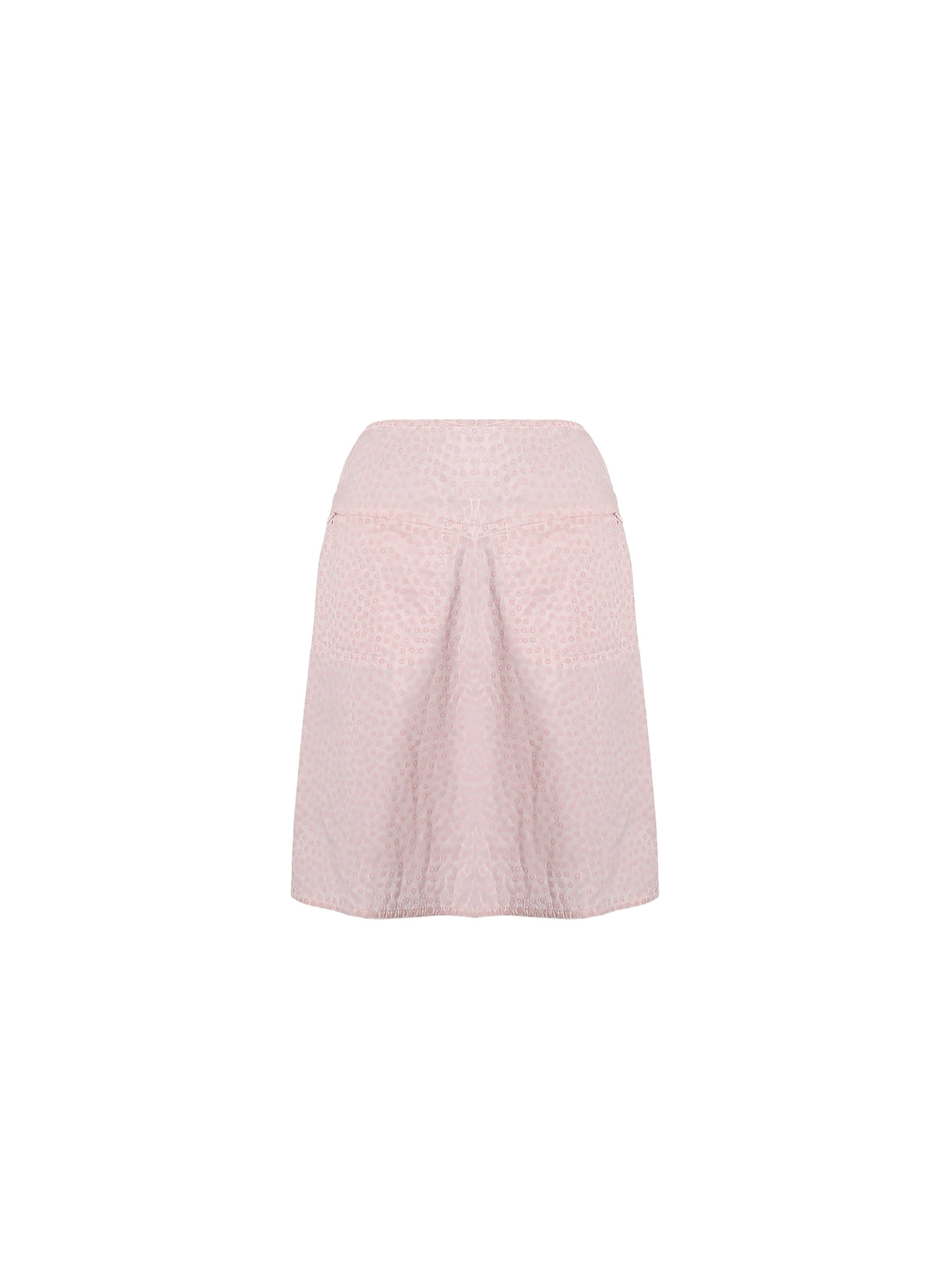 Jupe voile pastilles à volants - Rose Clair
