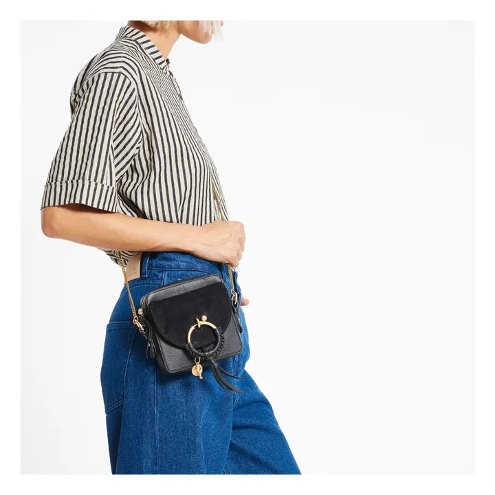 OK PORTE_Petit sac Caméra Joan en cuir - Motty Grey