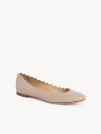 OK PORTE_Ballerines Lauren en cuir - Pink Tea