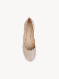 OK PORTE_Ballerines Lauren en cuir - Pink Tea