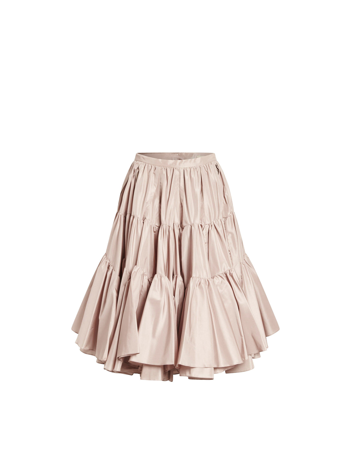 Feather silk flared skirt - Incarnate