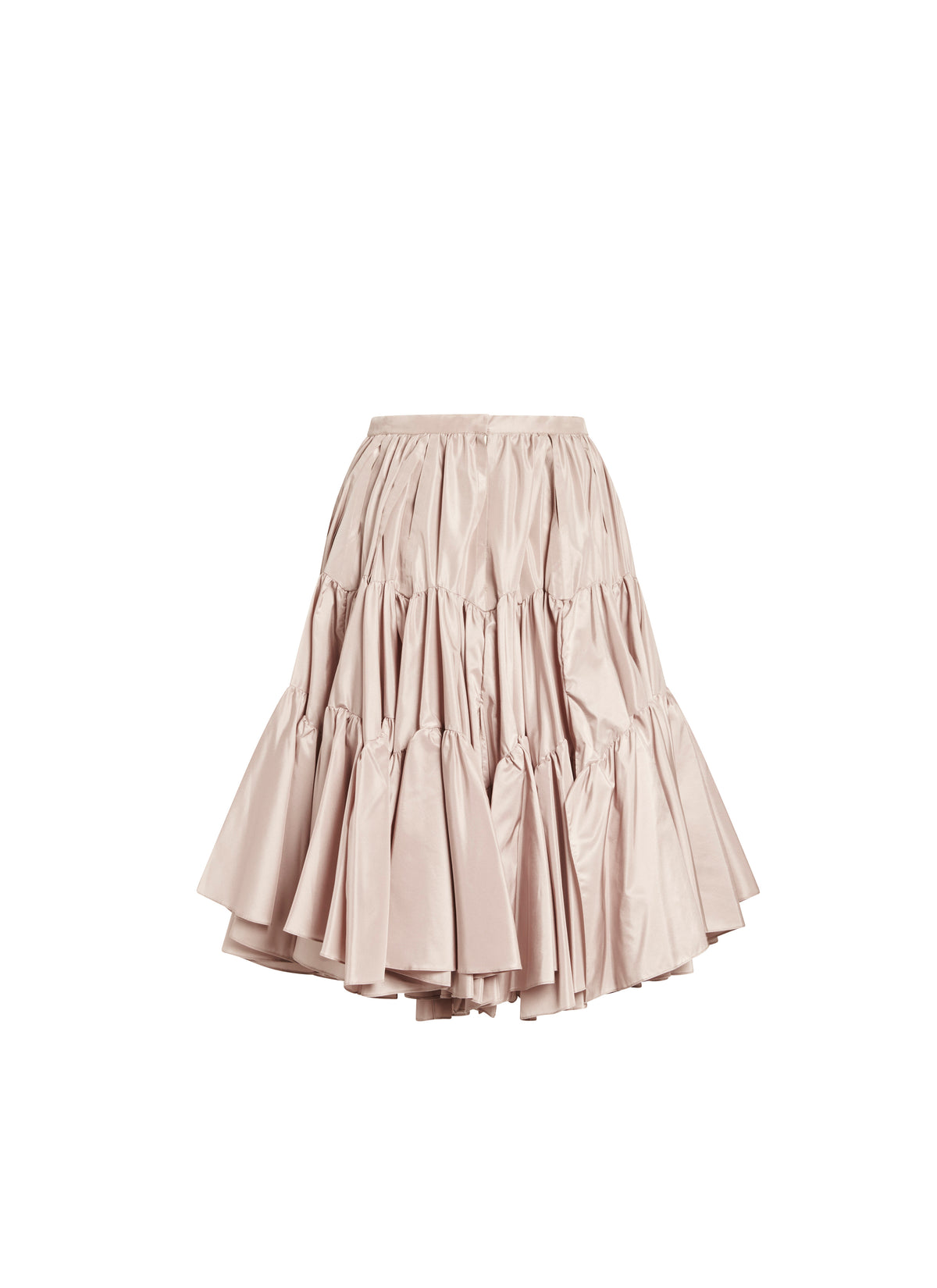 Feather silk flared skirt - Incarnate