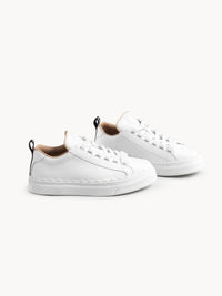 OK PORTE_Sneakers Lauren en cuir - White