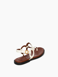 NO PORTE_Sandales plates Kara en cuir - Gesso