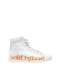 NO PORTE_Sneakers Essie à zip en cuir - White