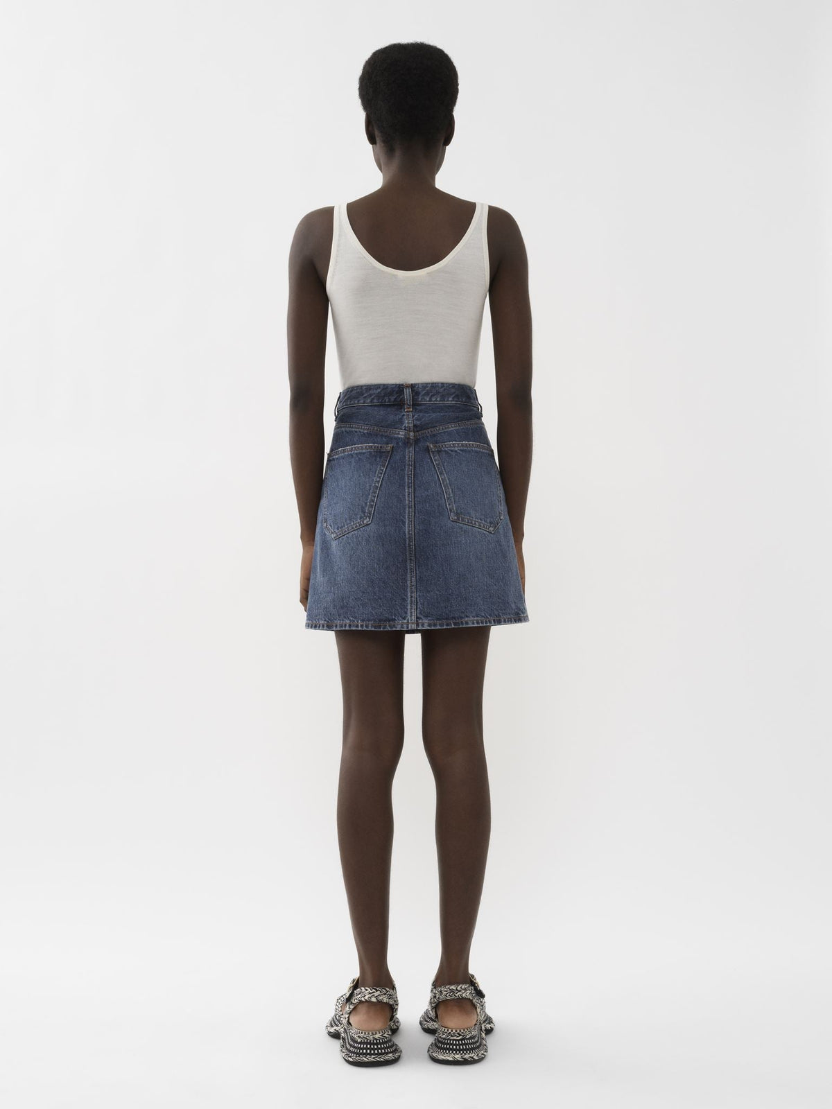 OK PORTE_Jupe courte Sangay - Dusky Blue