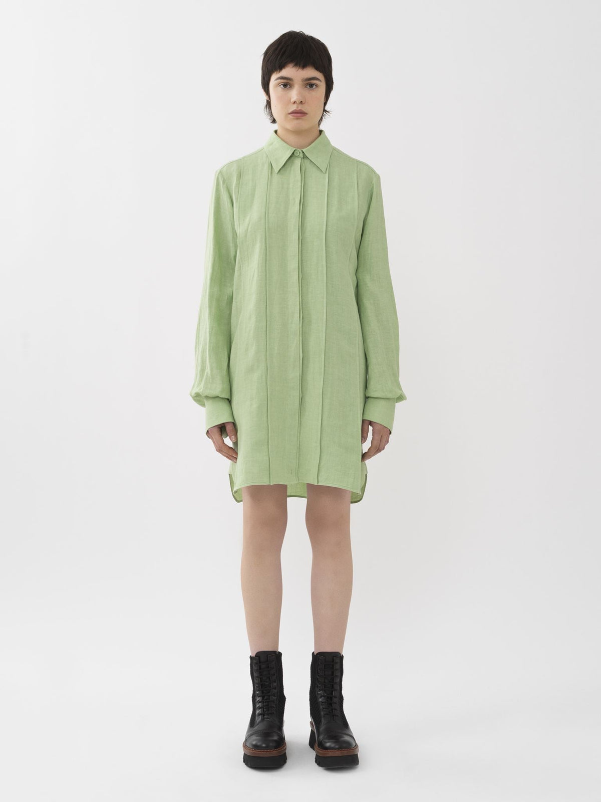 OK PORTE_Limpid Green DRESS - Limpid Green