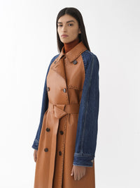OK PORTE_Orange & Blue COAT - Orange & Blue