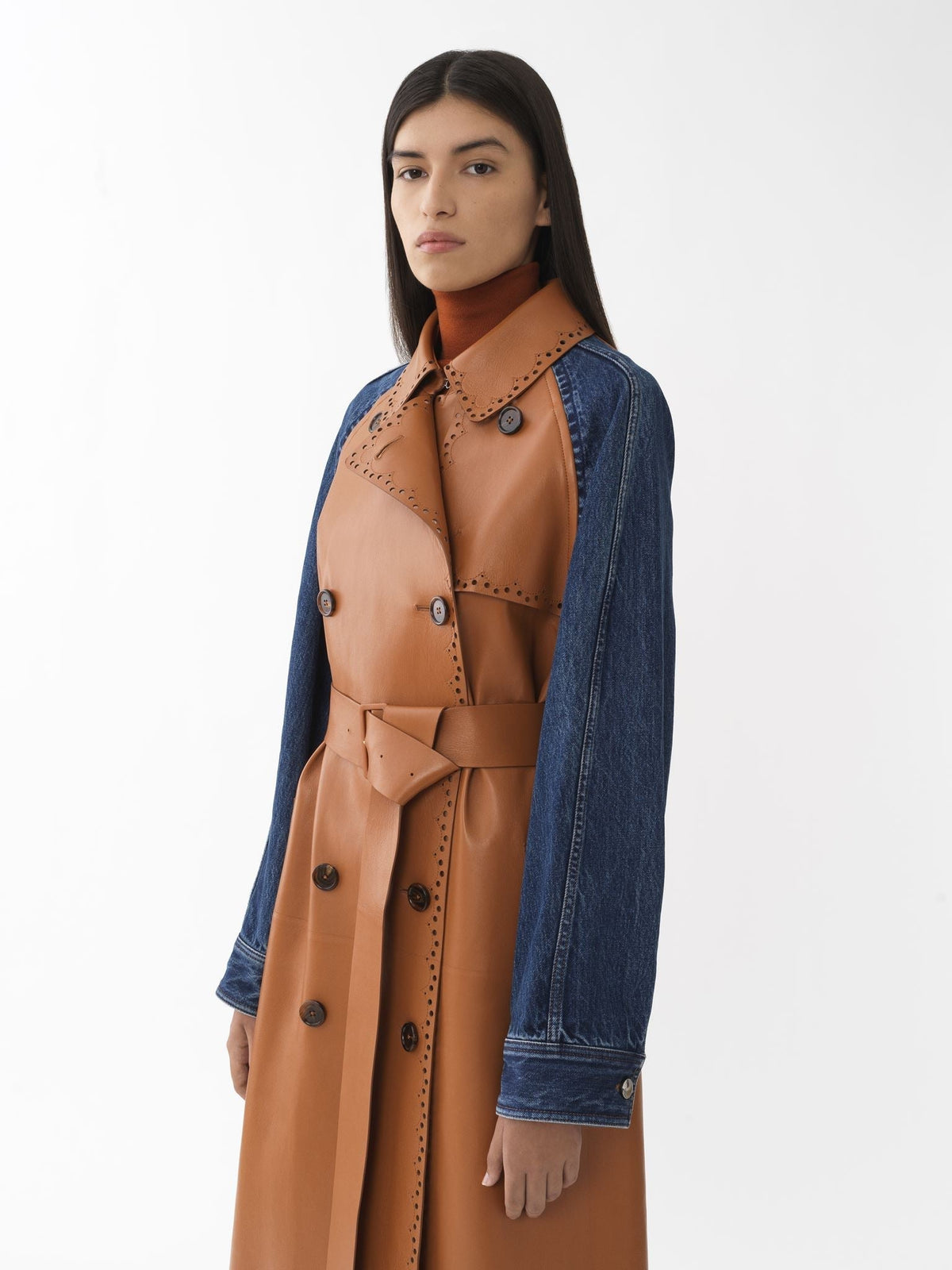 OK PORTE_Orange & Blue COAT - Orange & Blue