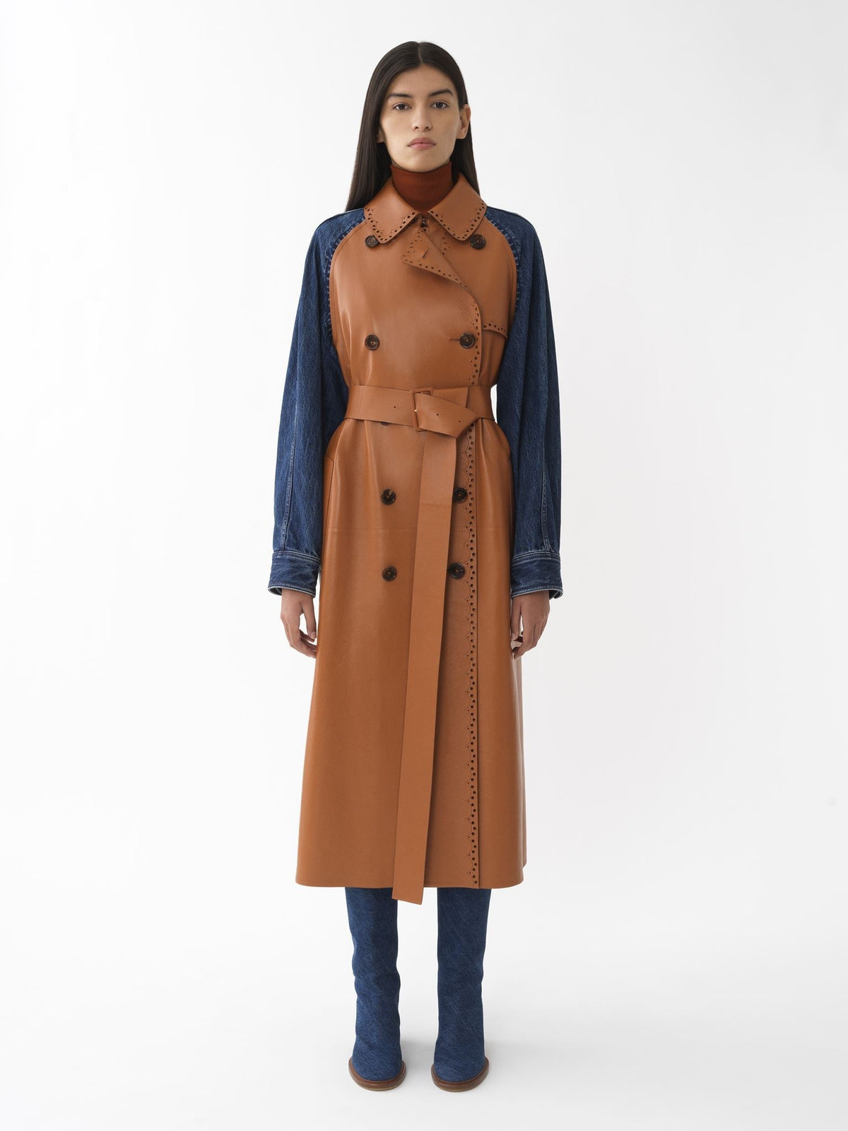 OK PORTE_Orange & Blue COAT - Orange & Blue