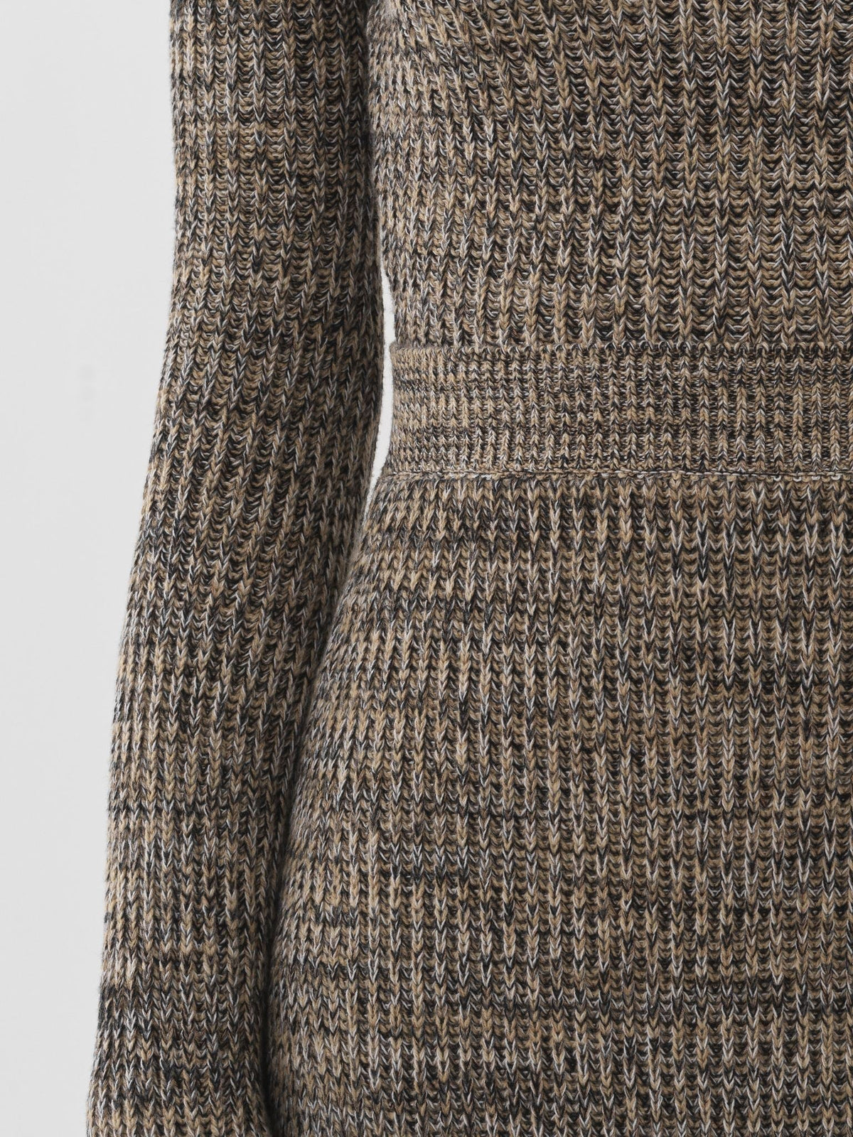 OK PORTE_Pull court à épaules nues en laine - Multicolor Beige