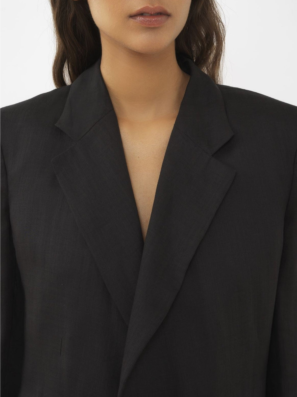 OK PORTE_Veste blazer droit - White