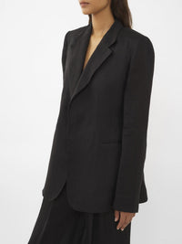 OK PORTE_Veste blazer droit - White