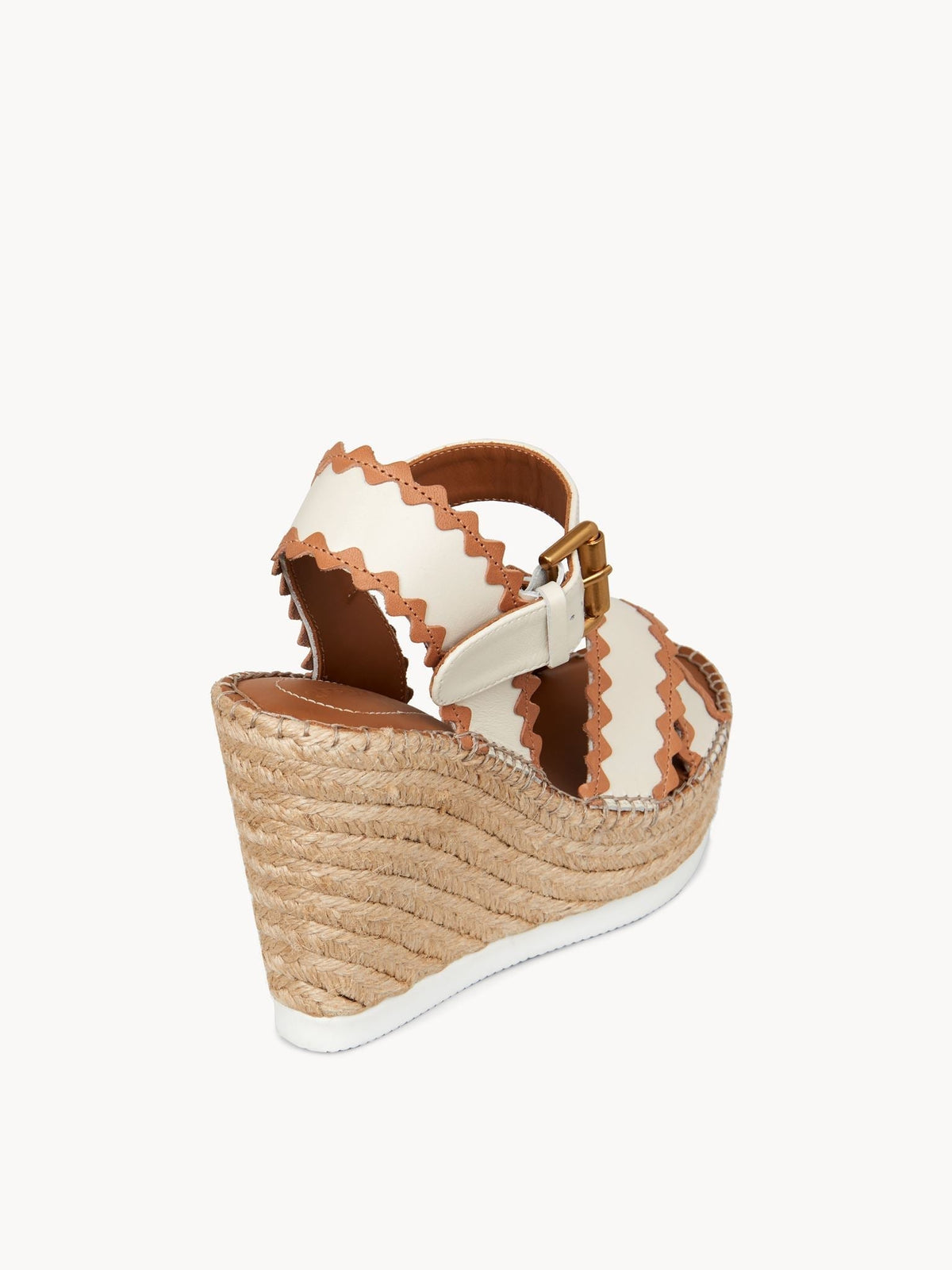 NO PORTE_Espadrilles Glyn 70 en cuir - Gesso