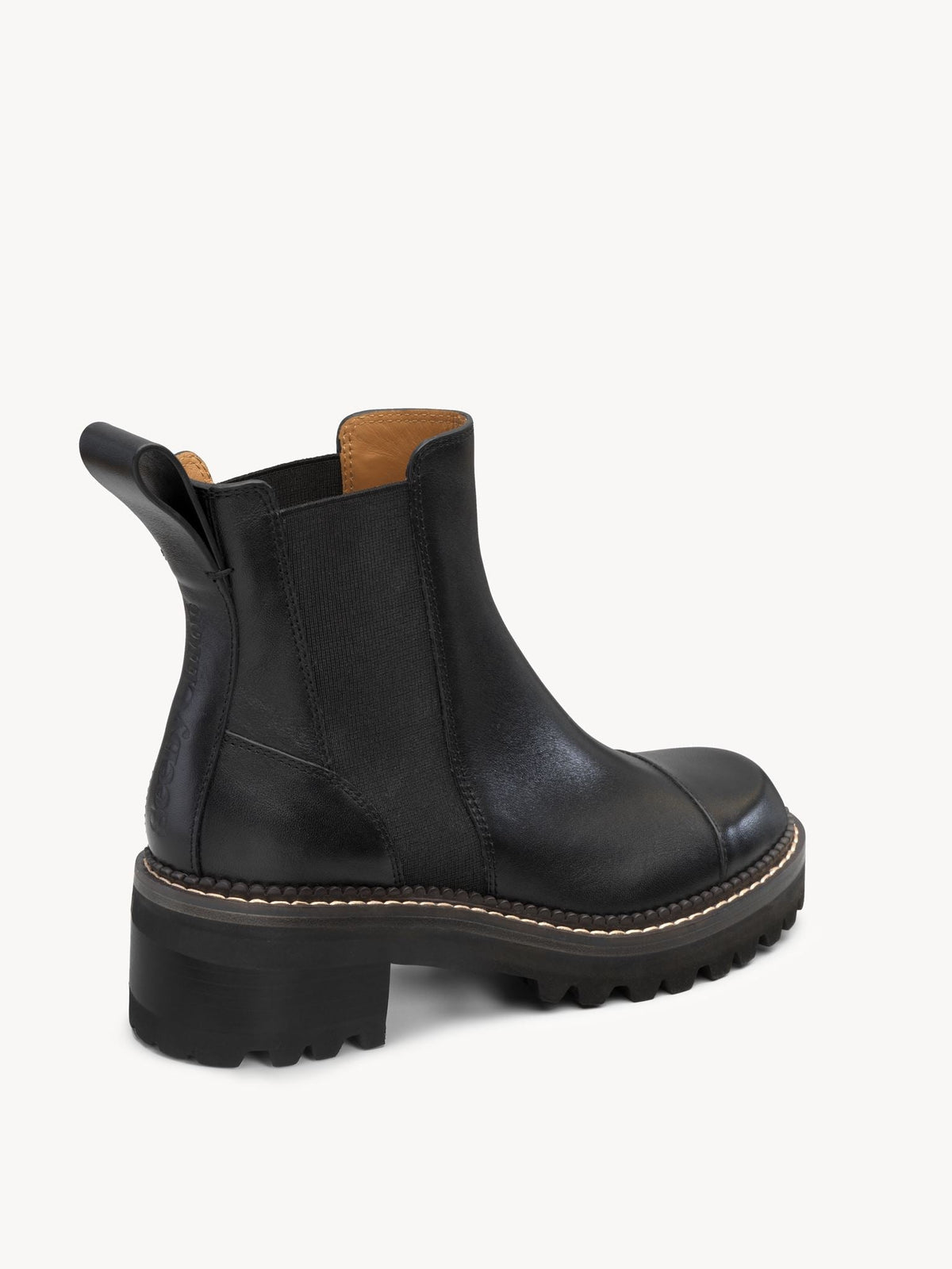 OK PORTE_Bottines Mallory 53 en cuir - Black