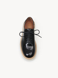 OK PORTE_Derbies Kurtys en cuir - Black
