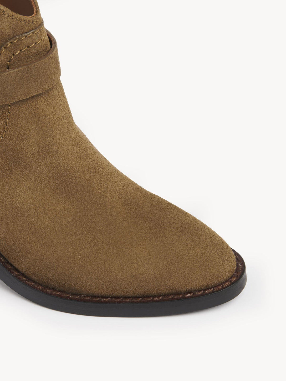 NO PORTE_Bottines Hana 65 en cuir - Millitary Green