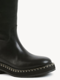 OK PORTE_Bottes tube Noua 40 en cuir - Black