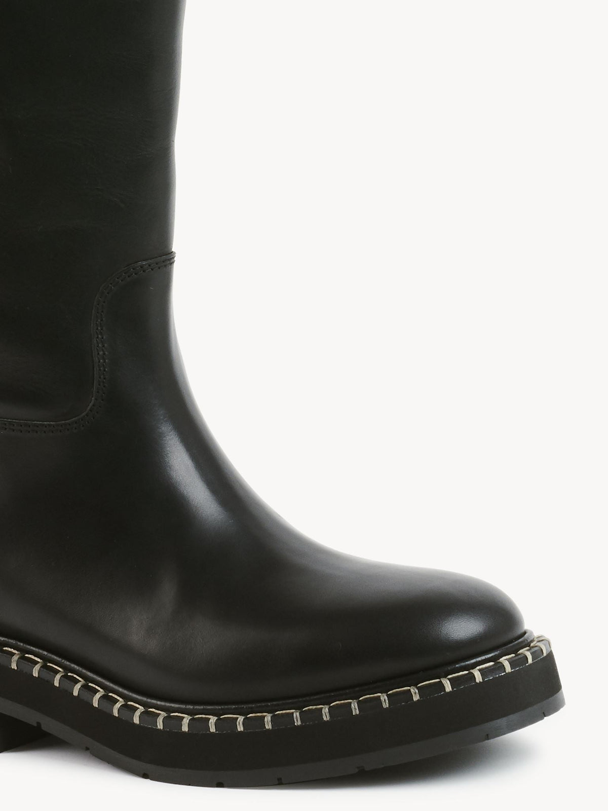 OK PORTE_Bottes tube Noua 40 en cuir - Black