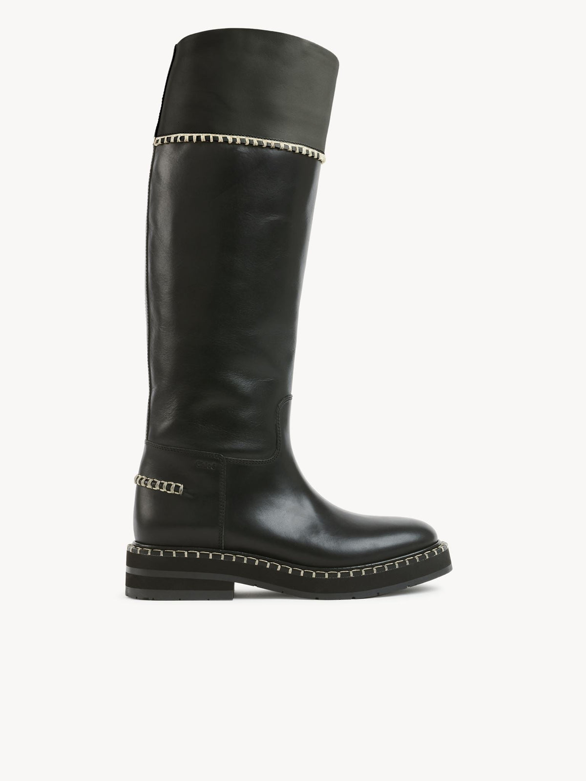 OK PORTE_Bottes tube Noua 40 en cuir - Black
