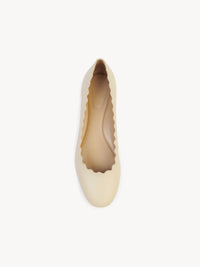 OK PORTE_Ballerines Lauren en cuir - Pearly Grey