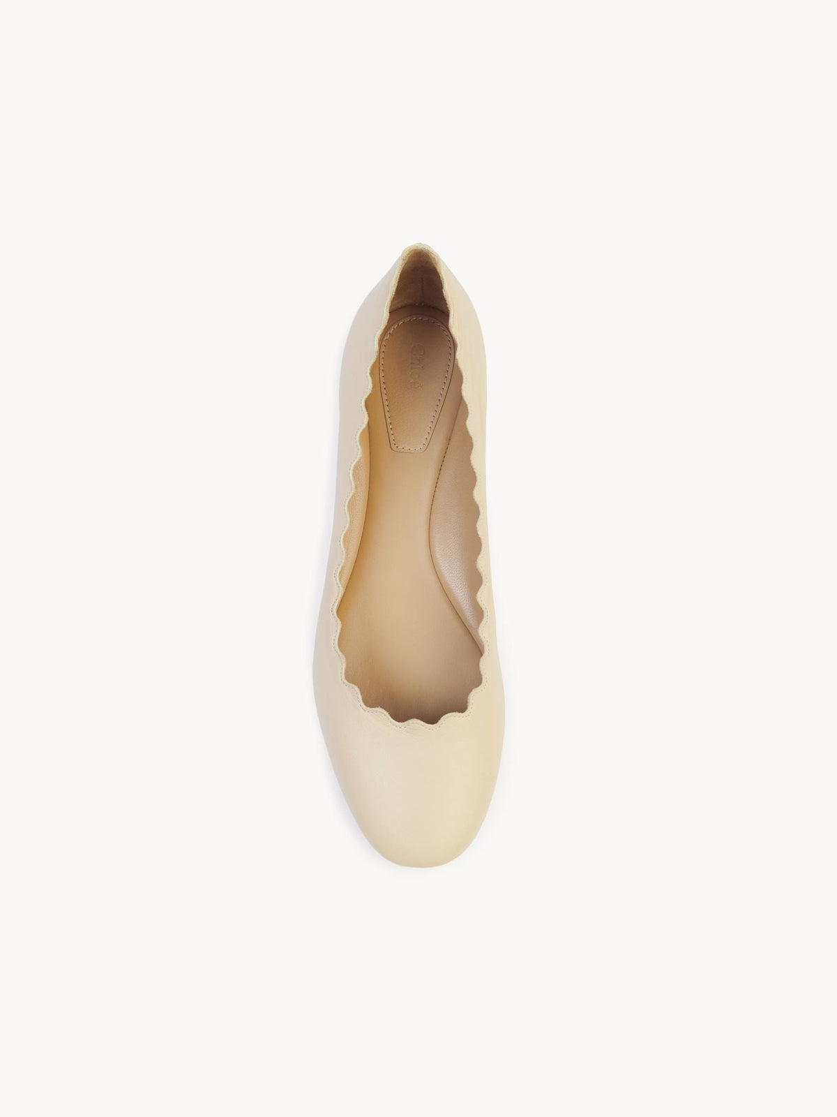 OK PORTE_Ballerines Lauren en cuir - Pearly Grey