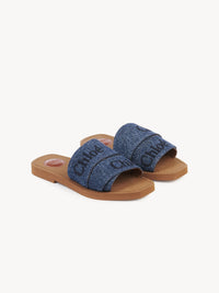 NO PORTE_Sandales plates Woody - Denim