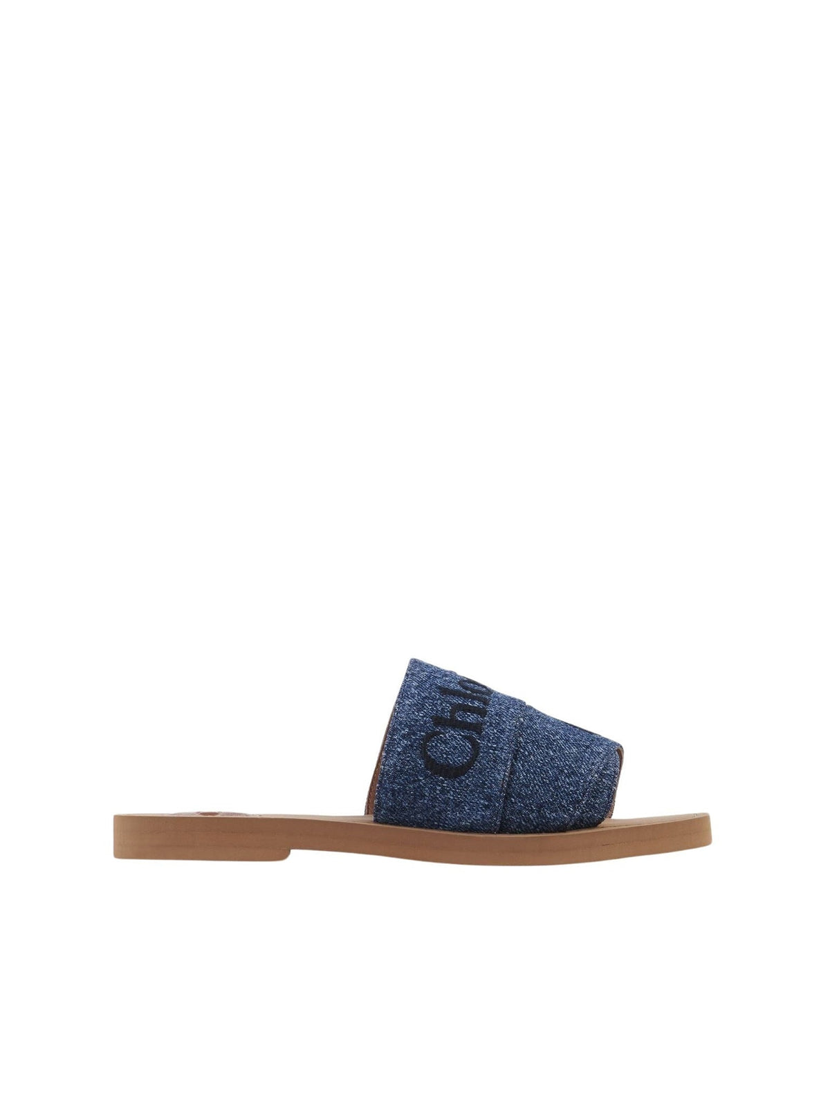 NO PORTE_Sandales plates Woody - Denim