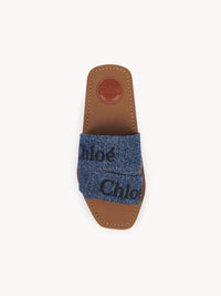 NO PORTE_Sandales plates Woody - Denim