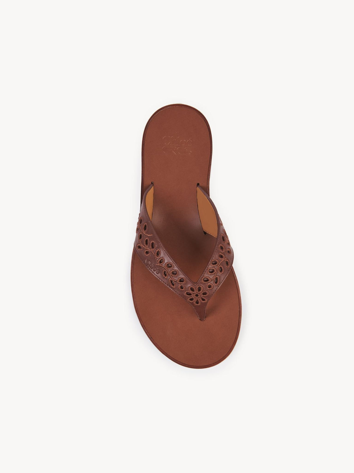 OK PORTE_Sandales Paz Chloé x Eres 20 en cuir - Red Ochre