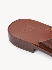 OK PORTE_Sandales Paz Chloé x Eres 20 en cuir - Red Ochre