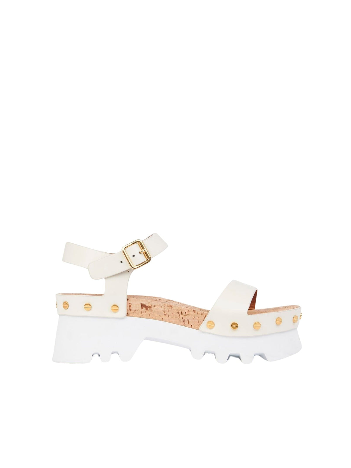 OK PORTE_Sandales Owena 50 en cuir - Cloudy White