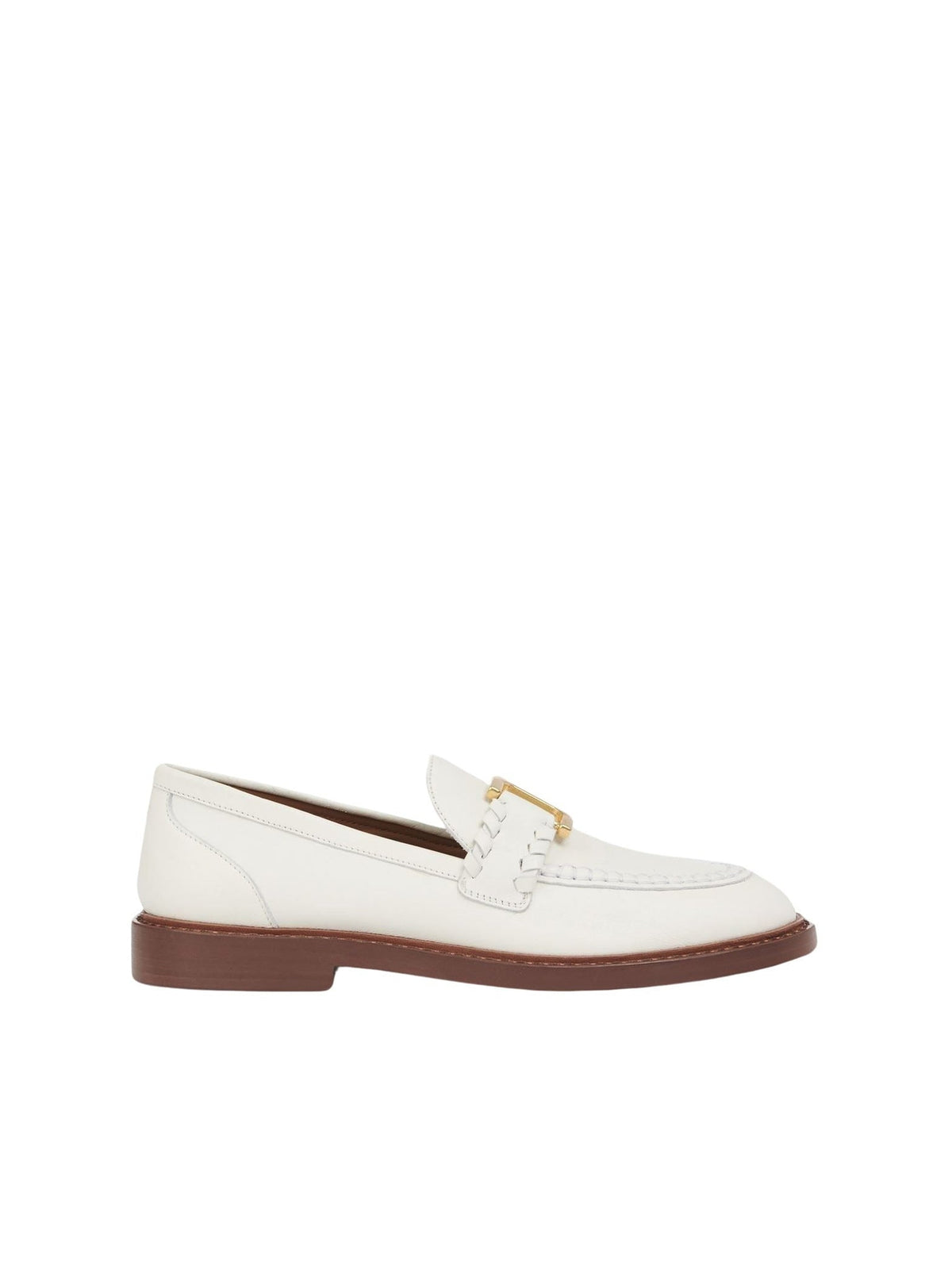OK PORTE_Mocassins Marcie 25 en cuir - White