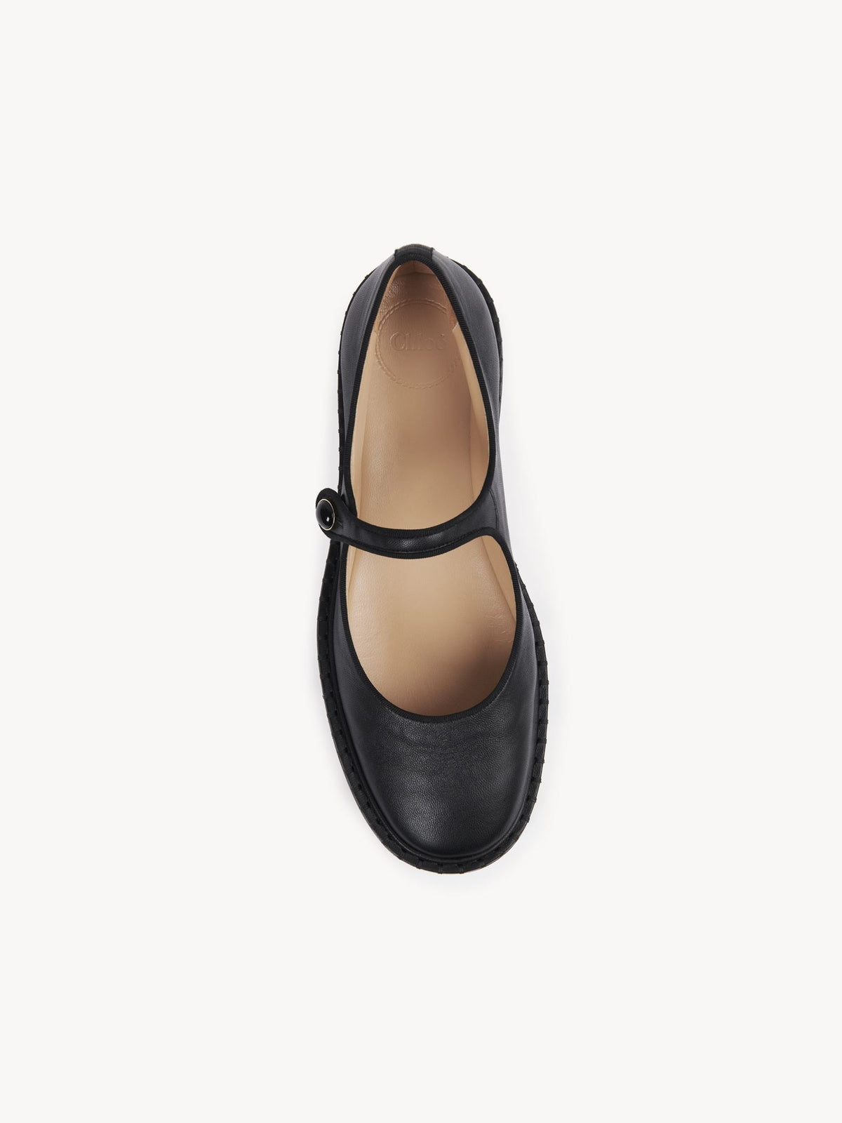 OK PORTE_Ballerines Mary Jane Rubie en cuir - Black