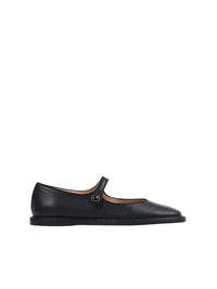 OK PORTE_Ballerines Mary Jane Rubie en cuir - Black