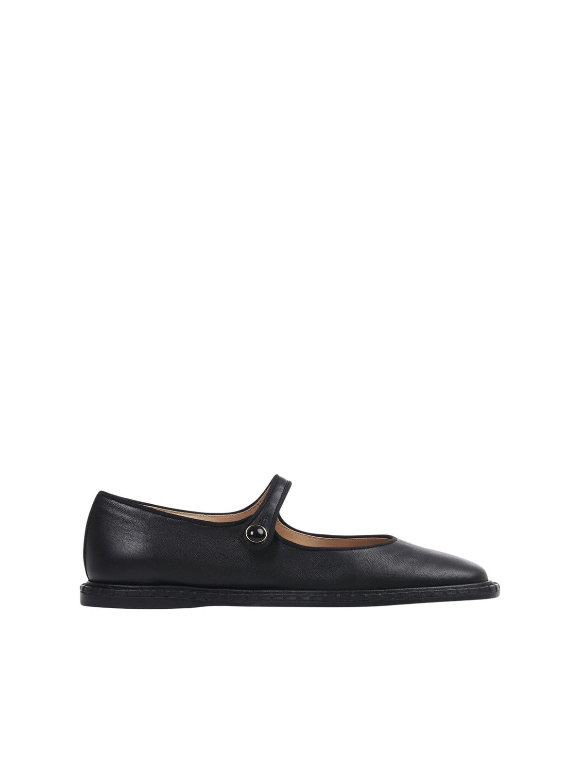 OK PORTE_Ballerines Mary Jane Rubie en cuir - Black