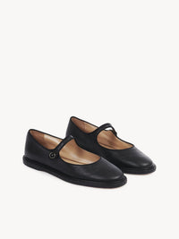 OK PORTE_Ballerines Mary Jane Rubie en cuir - Black