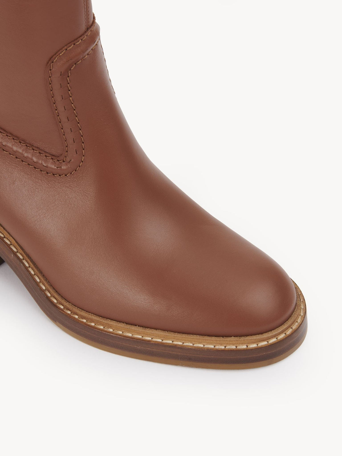 OK PORTE_Bottes Mallo 60 en cuir - Caramello
