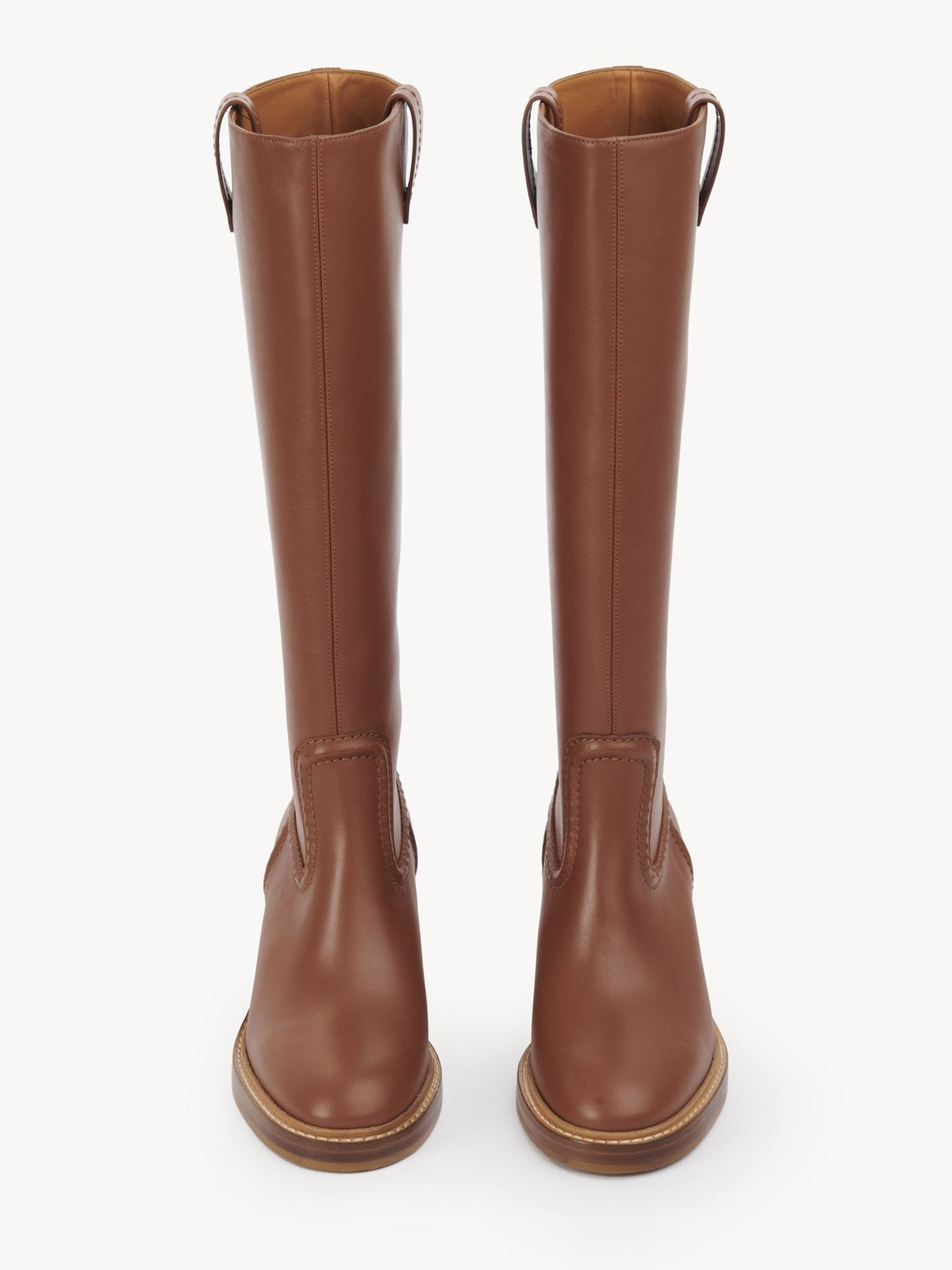 OK PORTE_Bottes Mallo 60 en cuir - Caramello