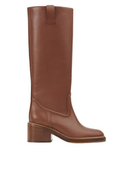 OK PORTE_Bottes Mallo 60 en cuir - Caramello