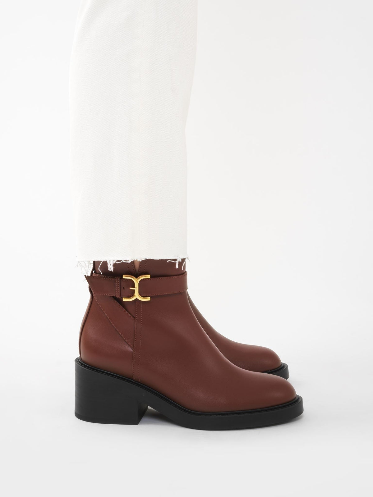 OK PORTE_Bottines Marcie 65 en cuir - Tan