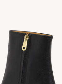 OK PORTE_Bottines compensées Rebecca 75 en cuir - Black