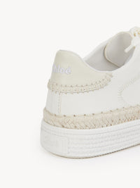 OK PORTE_Sneakers Telma en cuir nappa doux - White