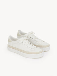 OK PORTE_Sneakers Telma en cuir nappa doux - White