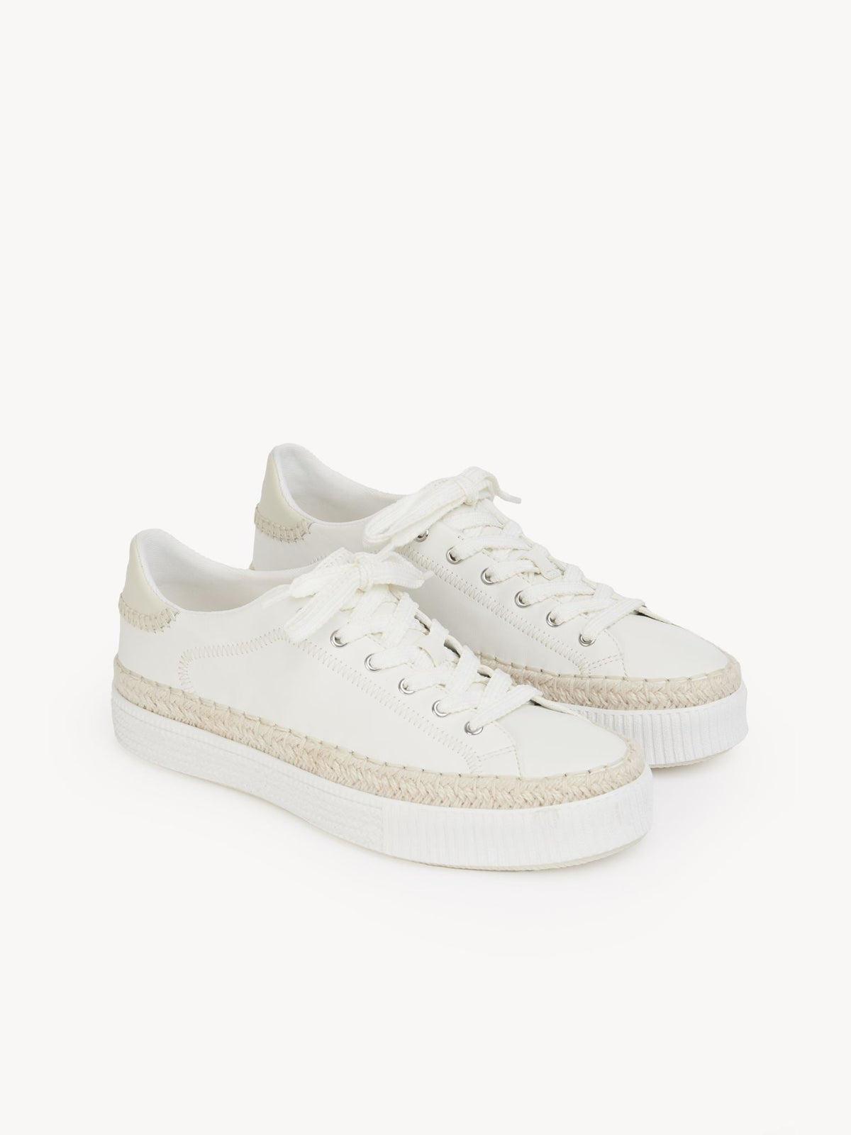 OK PORTE_Sneakers Telma en cuir nappa doux - White