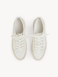 OK PORTE_Sneakers Telma en cuir nappa doux - White