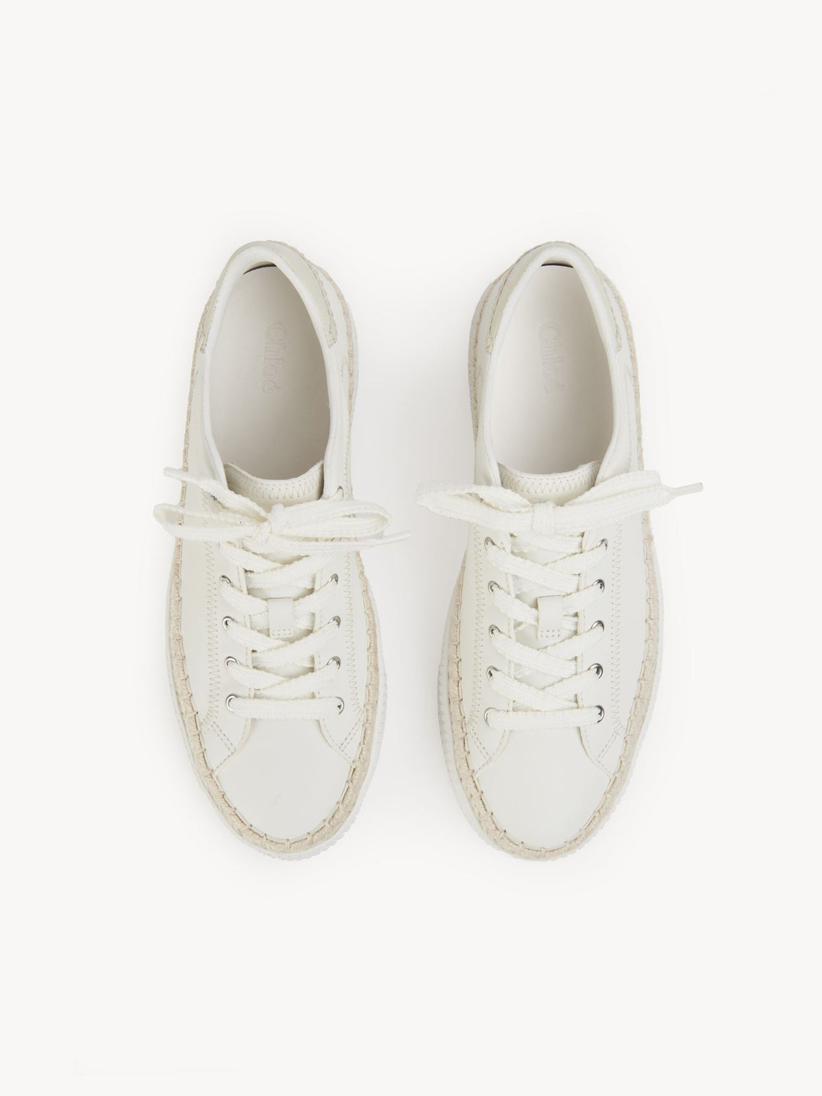OK PORTE_Sneakers Telma en cuir nappa doux - White
