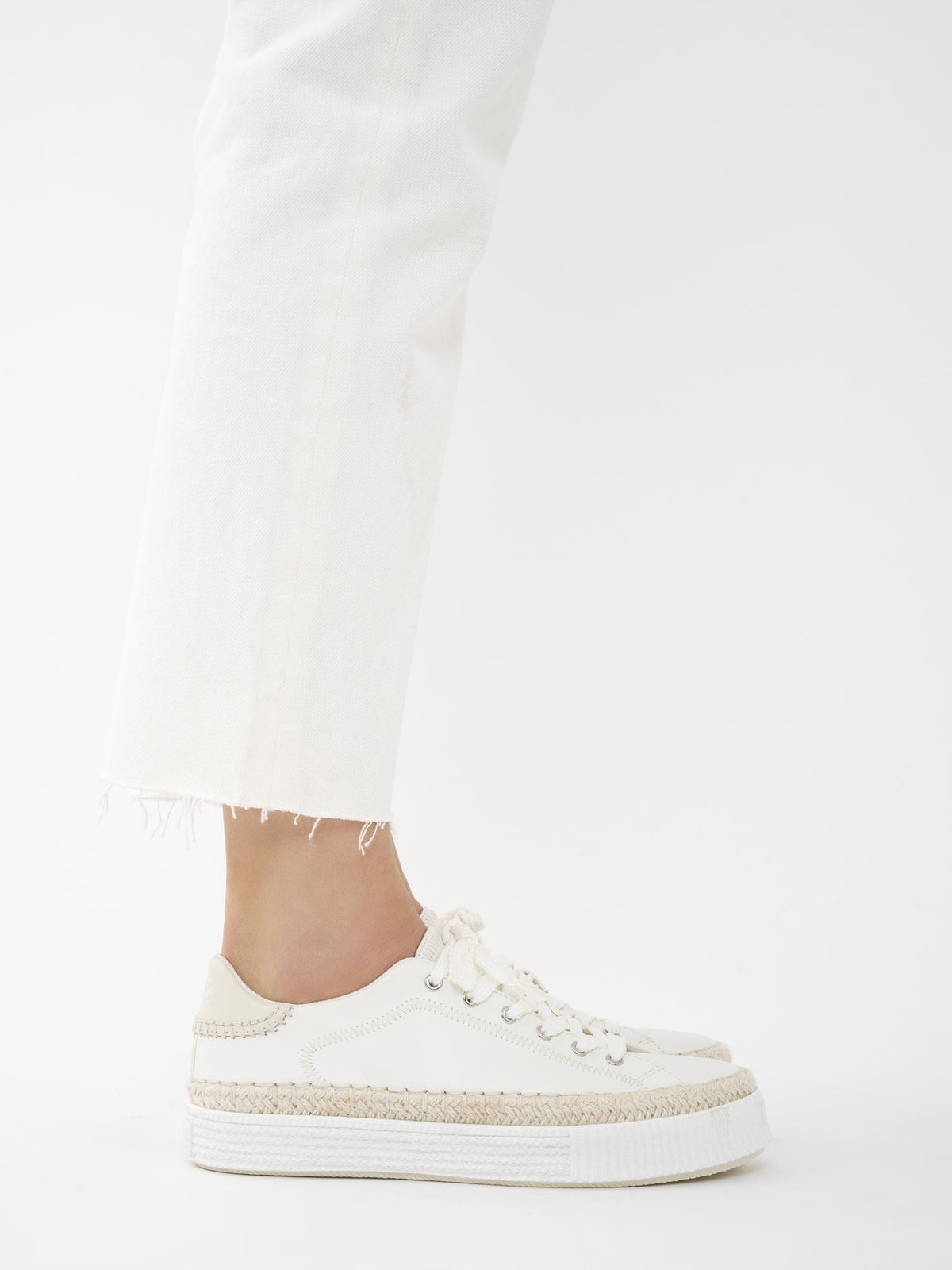 OK PORTE_Sneakers Telma en cuir nappa doux - Delicate Nude