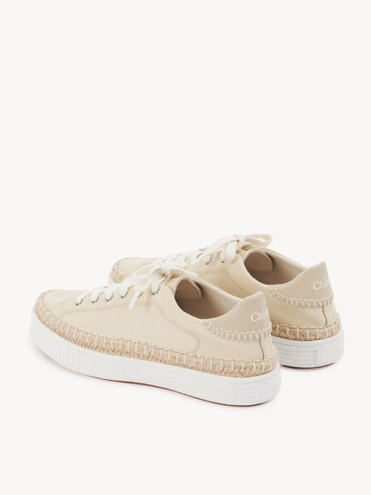 OK PORTE_Sneakers Telma en cuir nappa doux - Pearl